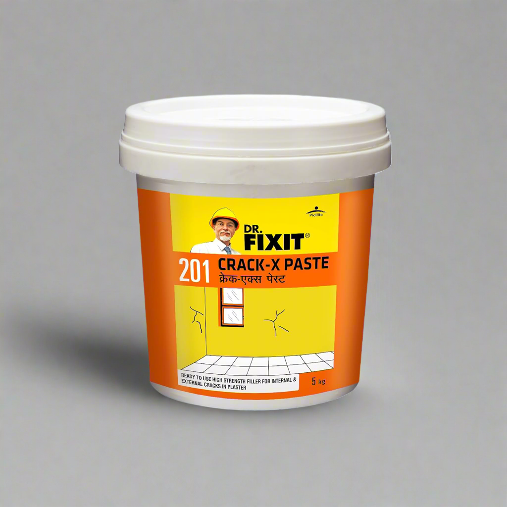 DR. FIXIT 201 Crack X Paste-1Kg, Ready to use crack filler for internal & external surface cracks on roofs,wall, Flexible Putty with excellent Bonding