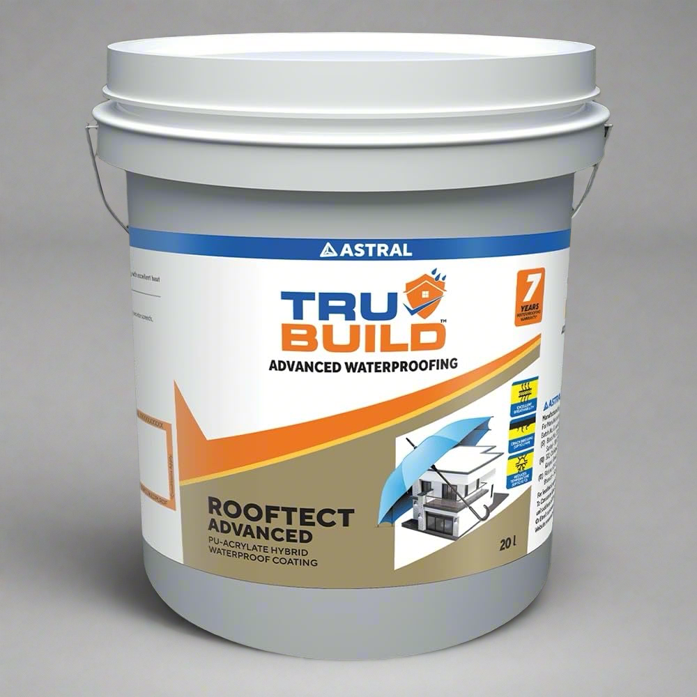 Astral TruBuild Rooftect Advanced Waterproof Coating, PU-Acrylate Hybrid, 7 Years Protection