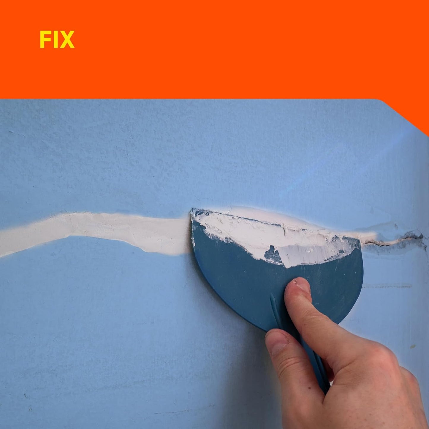 DR. FIXIT 201 Crack X Paste-1Kg, Ready to use crack filler for internal & external surface cracks on roofs,wall, Flexible Putty with excellent Bonding